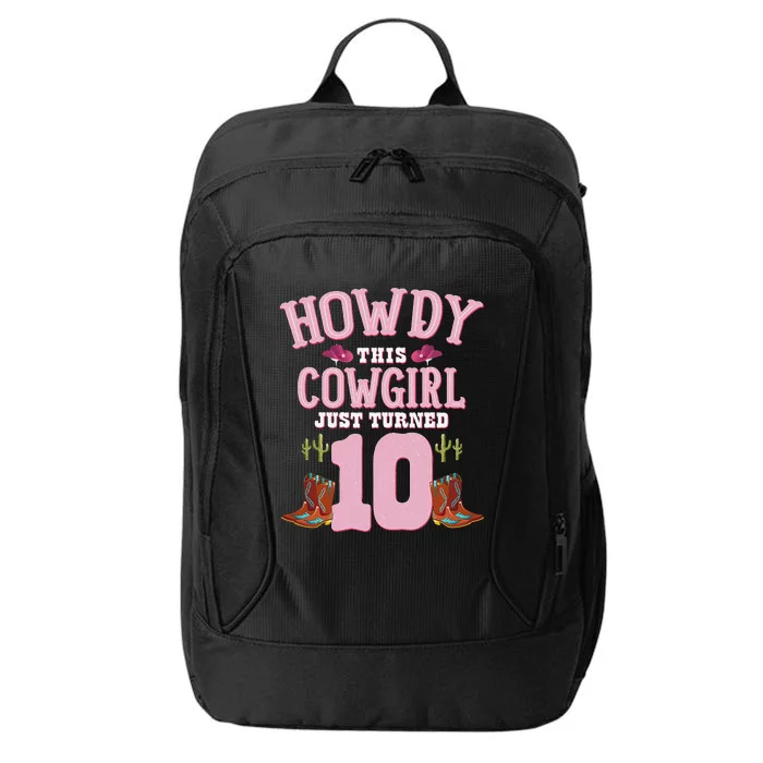 10th Birthday Cow Howdy Western Themed Birthday City Backpack