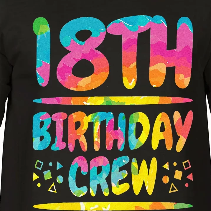 18th Birthday Crew Family, 18th Birthday Party Friends Group Comfort Colors T-Shirt