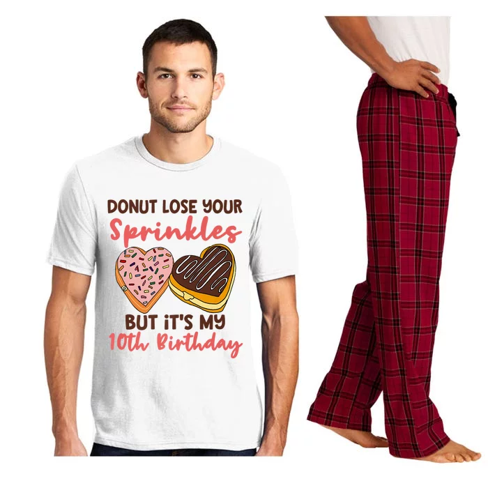 10th Birthday Donut Lose Your Sprinkles Funny Quote Pajama Set