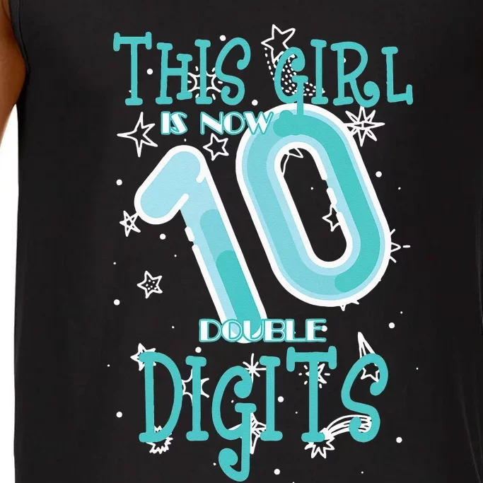 10th Birthday Design Is Now 10 Double Digits 10 Years Comfort Colors® Tank Top