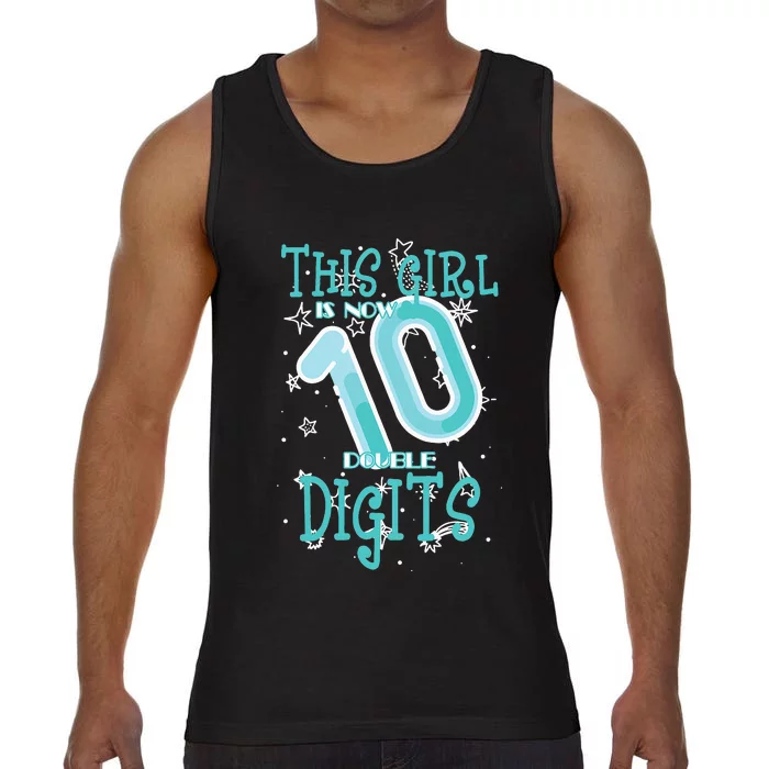 10th Birthday Design Is Now 10 Double Digits 10 Years Comfort Colors® Tank Top