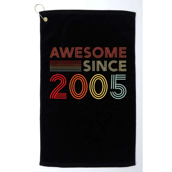 18 Birthday Decorations 2005 BDay 18th Birthday Platinum Collection Golf Towel