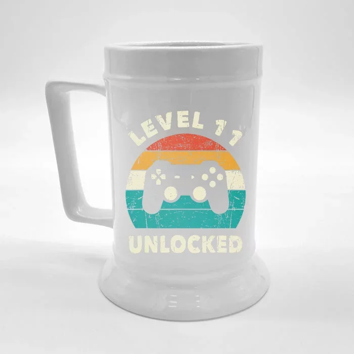 11th Birthday Decoration Gift Level 11 Unlocked Video Gamer Front & Back Beer Stein