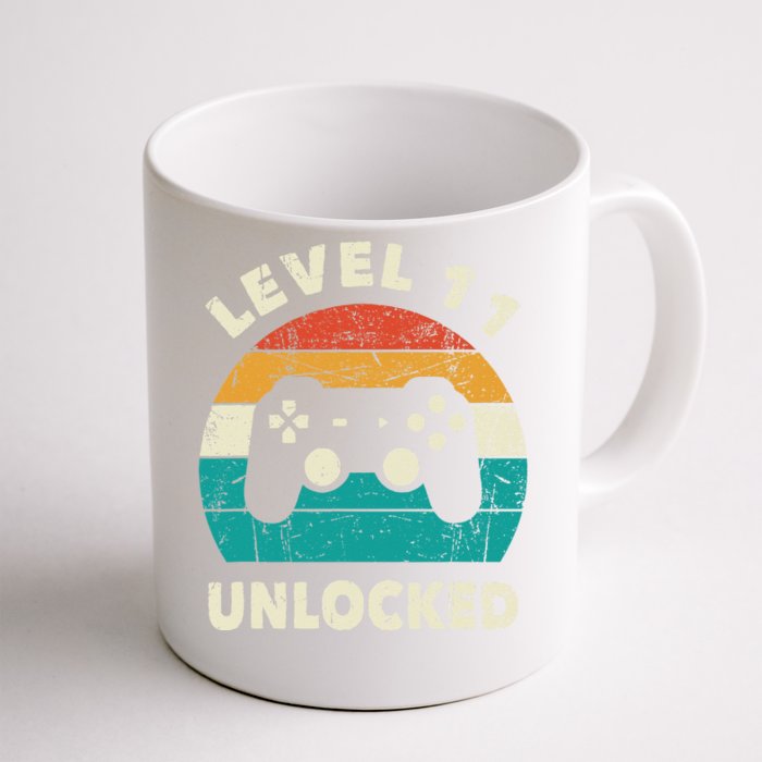 11th Birthday Decoration Gift Level 11 Unlocked Video Gamer Front & Back Coffee Mug