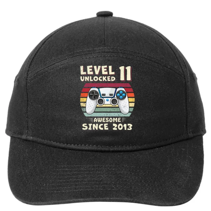 11th Birthday Decoration Boy 11yr 11 Year Old Birthday 7-Panel Snapback Hat