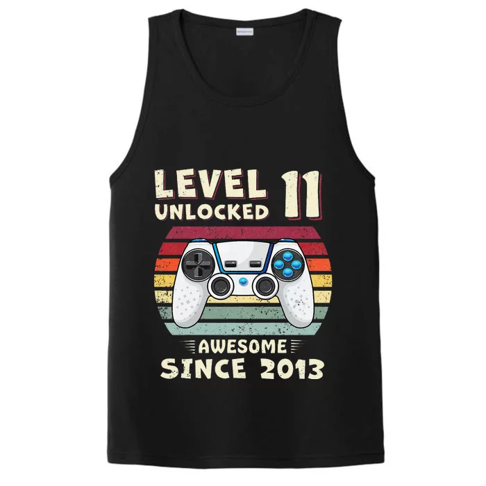 11th Birthday Decoration Boy 11yr 11 Year Old Birthday Performance Tank