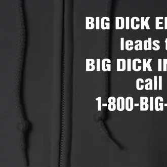 1800 Big Dick Full Zip Hoodie