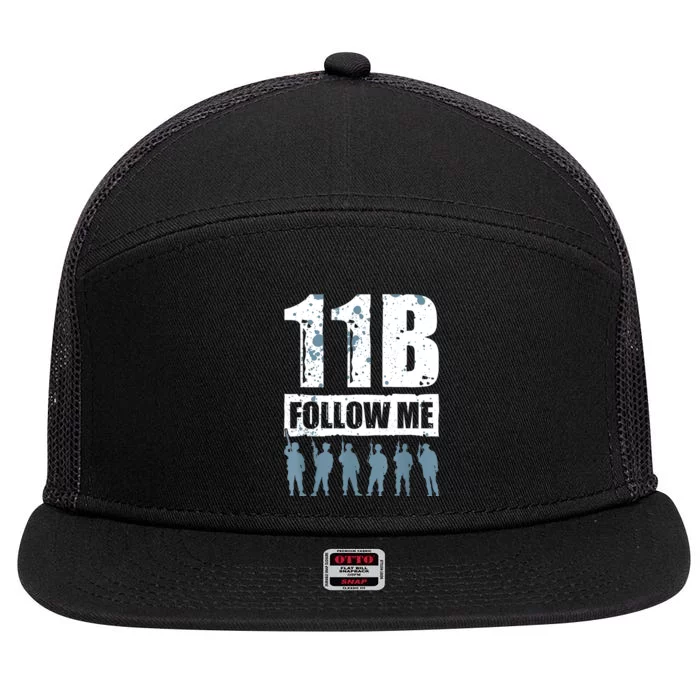 11 Bravo Follow Me Infantry 7 Panel Mesh Trucker Snapback Hat