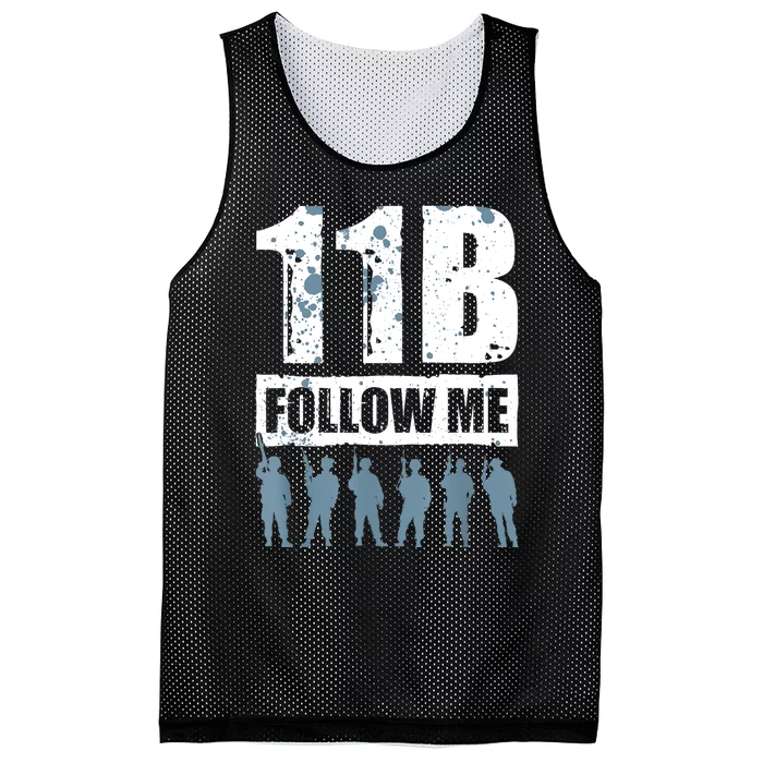 11 Bravo Follow Me Infantry Mesh Reversible Basketball Jersey Tank