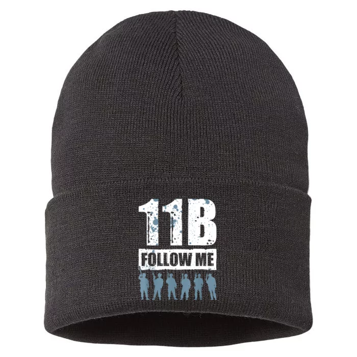 11 Bravo Follow Me Infantry Sustainable Knit Beanie