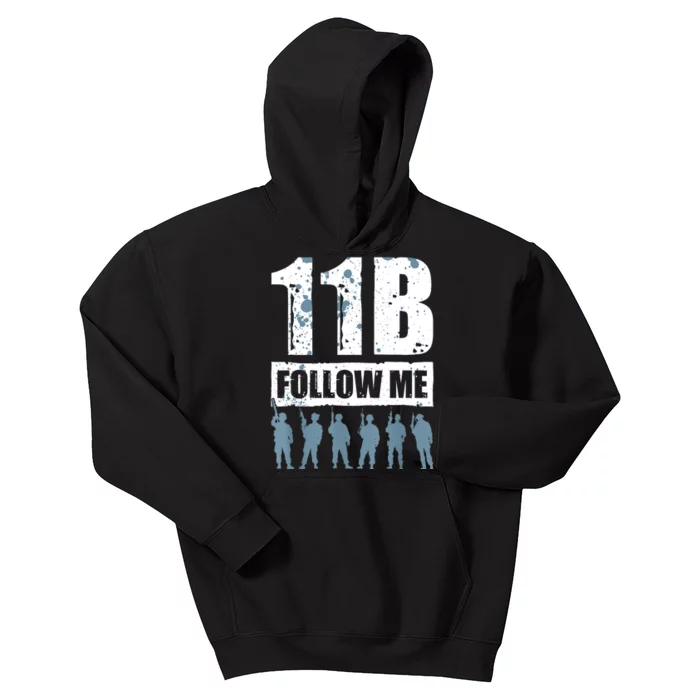 11 Bravo Follow Me Infantry Kids Hoodie