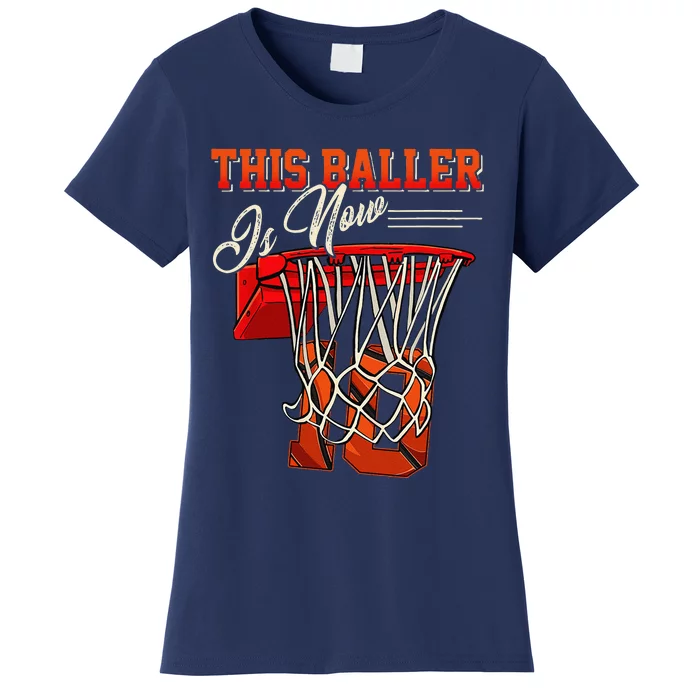 10th Birthday For Boy Basketball 10 Years Old Gift Women's T-Shirt