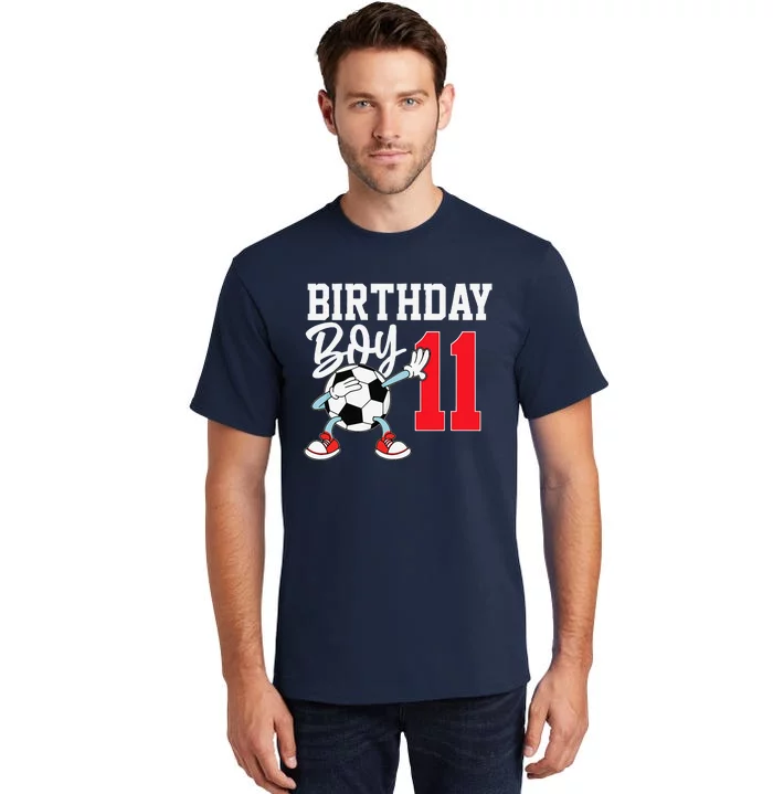 11th Birthday Football Soccer 11 Year Old Tall T-Shirt