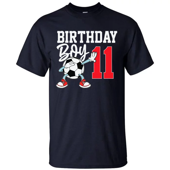 11th Birthday Football Soccer 11 Year Old Tall T-Shirt