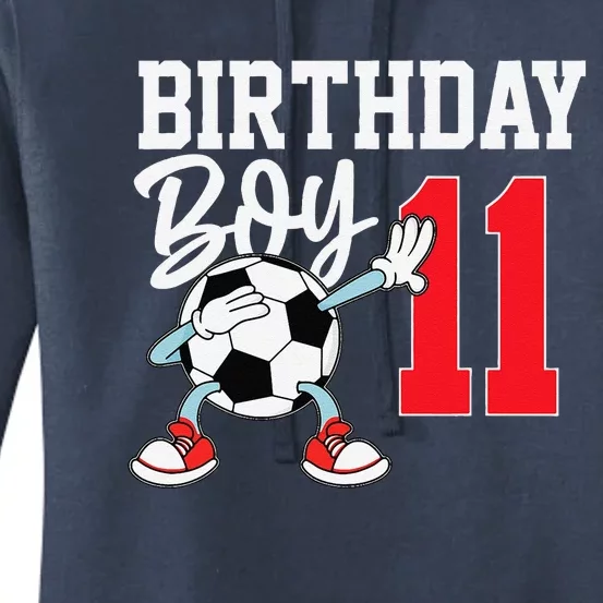 11th Birthday Football Soccer 11 Year Old Women's Pullover Hoodie