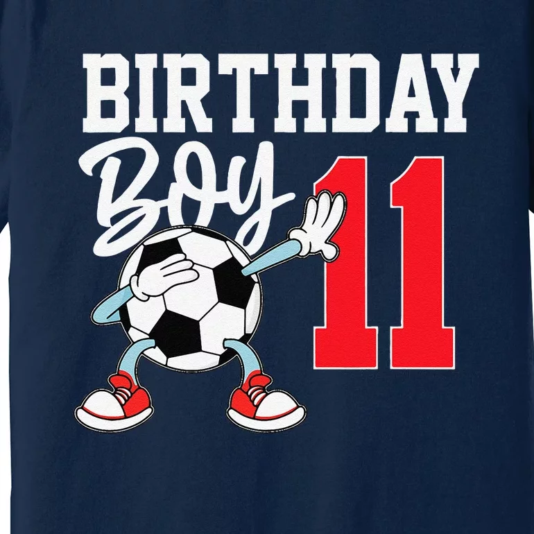 11th Birthday Football Soccer 11 Year Old Premium T-Shirt