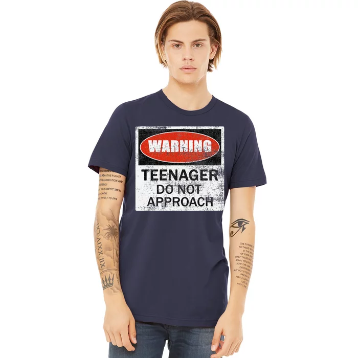 13th Birthday Fun Warning Official Teenager Do Not Approach Premium T-Shirt