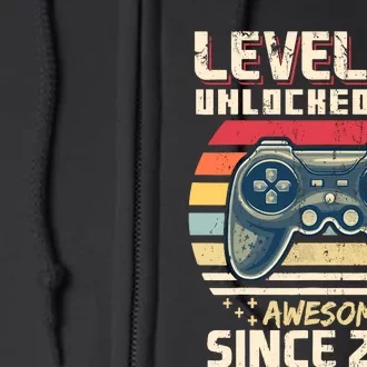 11th Birthday Gamer 11 Year Old Funny Bday Boy Eleven Son Full Zip Hoodie