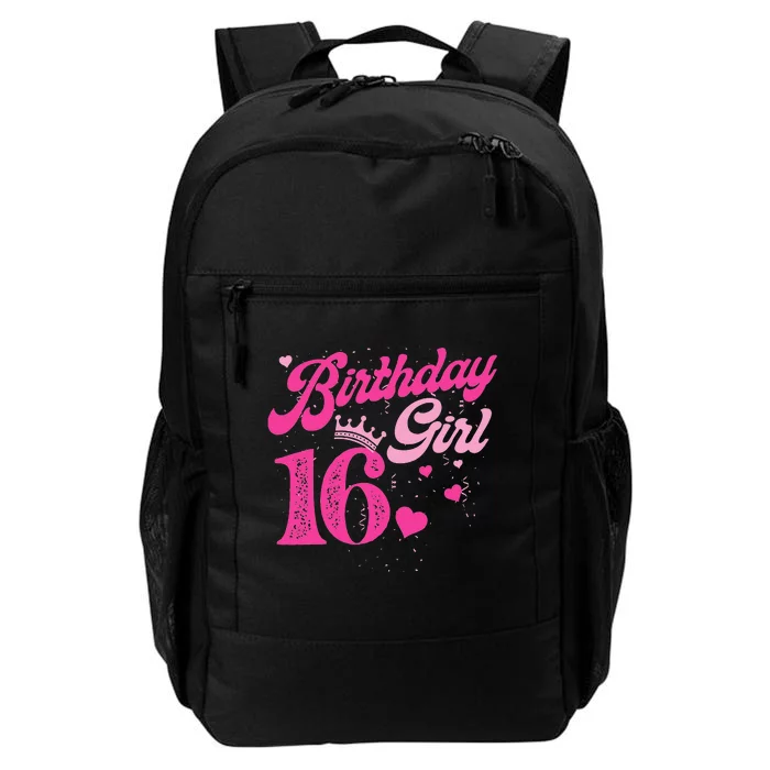 16th Birthday Girl Crown 16 Years Old Bday Daily Commute Backpack