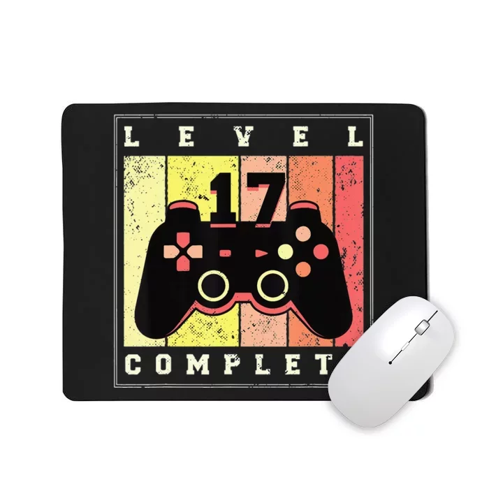 17Th Birthday Gamer Level 17 Complete Mousepad