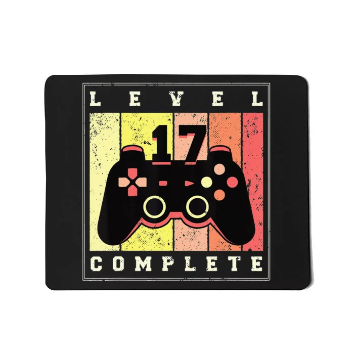 17Th Birthday Gamer Level 17 Complete Mousepad