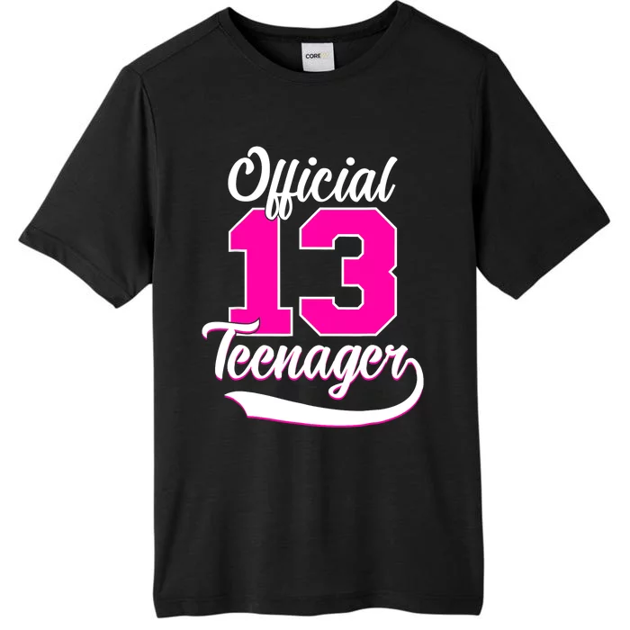 13th Birthday Girls 13 Years Cute Teenager Birthday ChromaSoft Performance T-Shirt