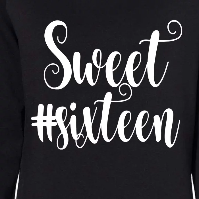 16th Birthday Gift Teen Sweet Sixteen 16 Rose Gold Womens California Wash Sweatshirt