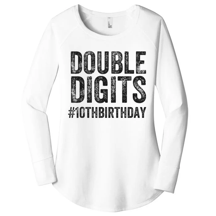 10th Birthday Gifts This  Is Now 10 Double Digits Women's Perfect Tri Tunic Long Sleeve Shirt