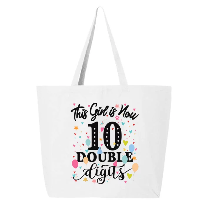 10th Birthday Gifts This Girl Is Now 10 Double Digits 25L Jumbo Tote