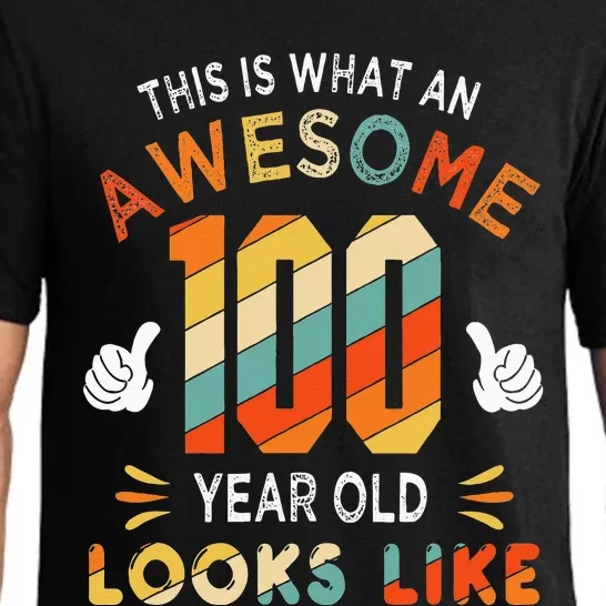 100th Birthday Gifts 100 Years Old looks Like Funny Birthday Pajama Set