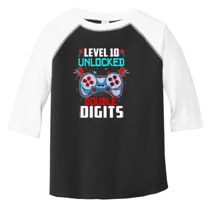 10th Birthday Gift For Double Digits 10 Year Old Gifts Gamer Gift Toddler Fine Jersey T-Shirt