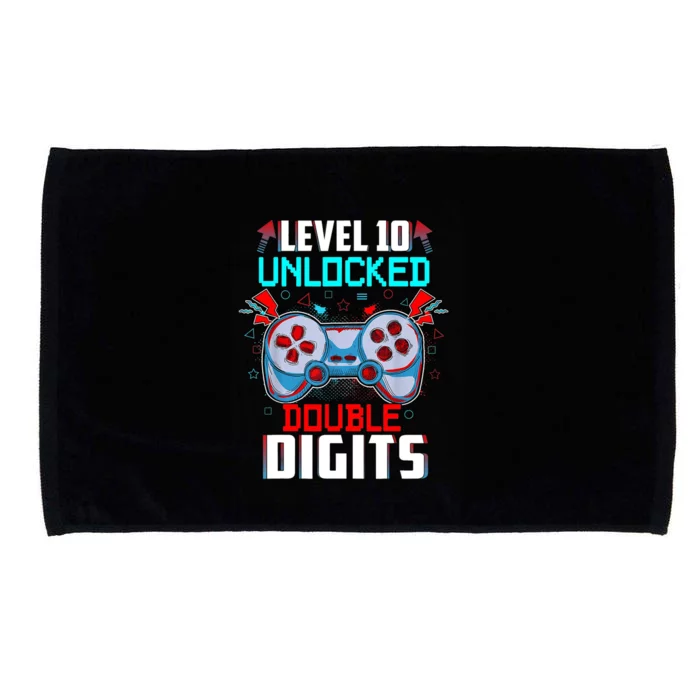 10th Birthday Gift For Double Digits 10 Year Old Gifts Gamer Gift Microfiber Hand Towel