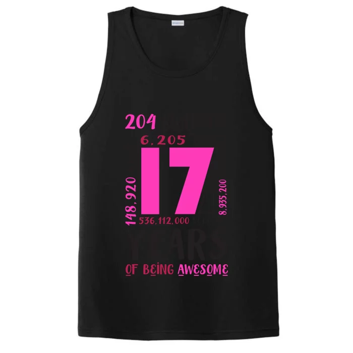 17th Birthday Girl Gifts 17 Year Old Daughter Niece Performance Tank