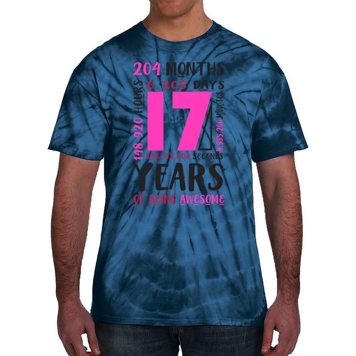 17th Birthday Girl Gifts 17 Year Old Daughter Niece Tie-Dye T-Shirt