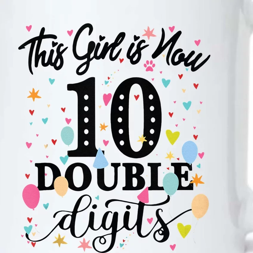 10th Birthday Gifts This Girl Is Now 10 Double Digits Black Color Changing Mug