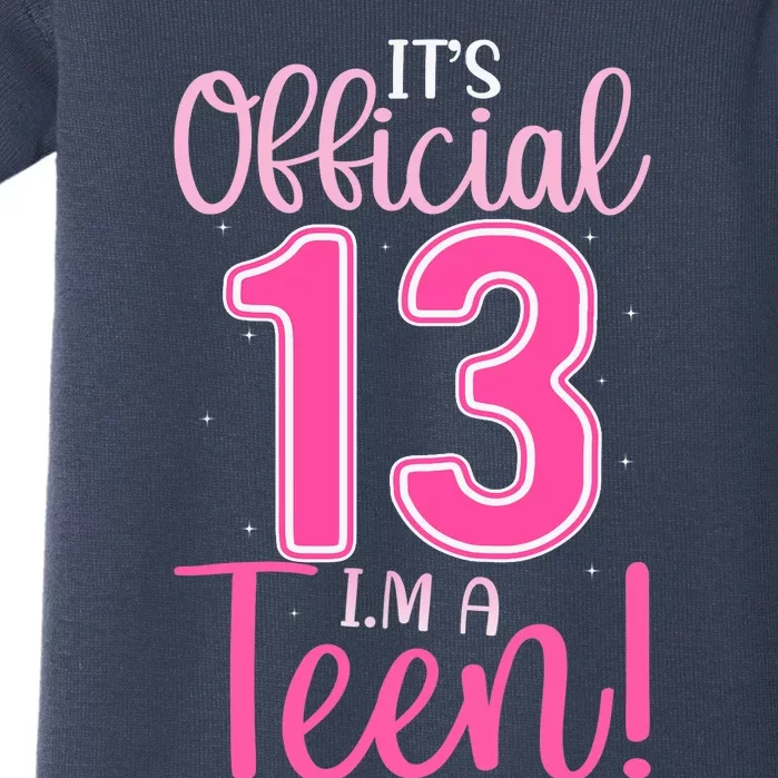 13th Birthday Girl 13 Years Teen Teenager Birthday Baby Bodysuit