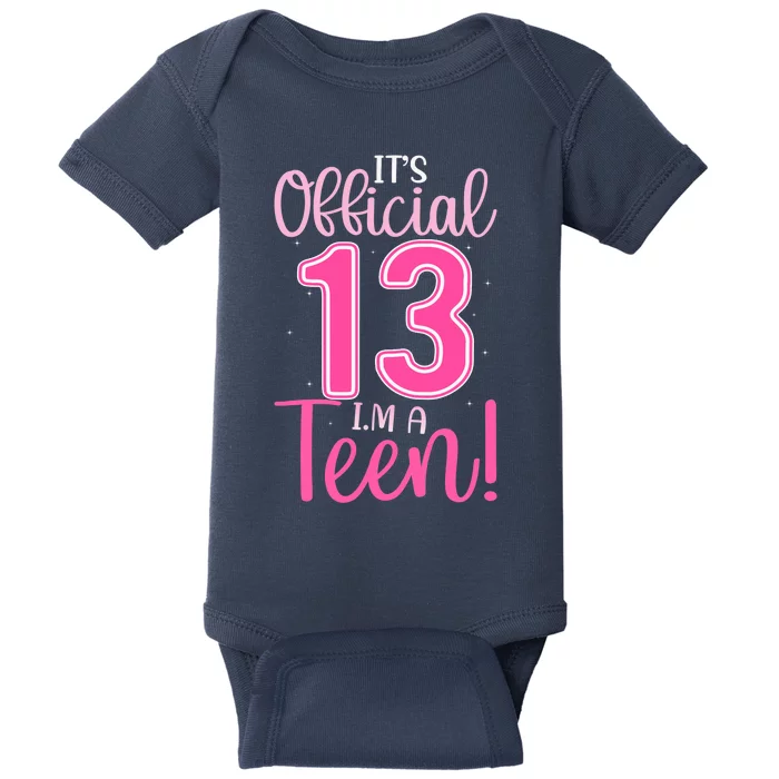 13th Birthday Girl 13 Years Teen Teenager Birthday Baby Bodysuit