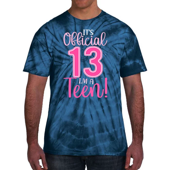 13th Birthday Girl 13 Years Teen Teenager Birthday Tie-Dye T-Shirt