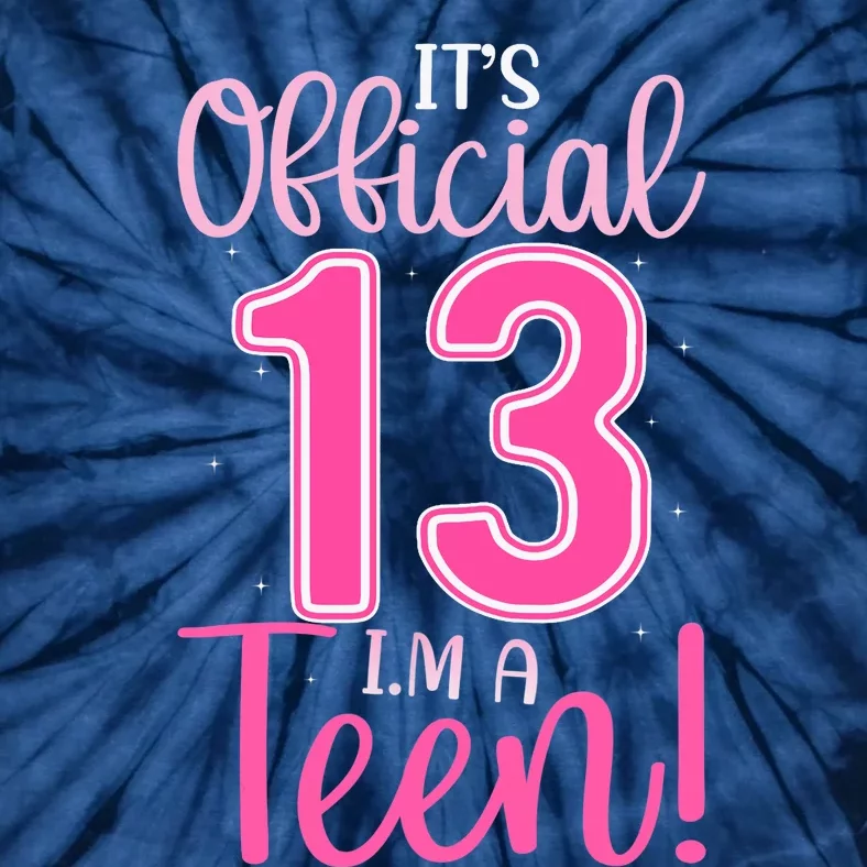 13th Birthday Girl 13 Years Teen Teenager Birthday Tie-Dye T-Shirt