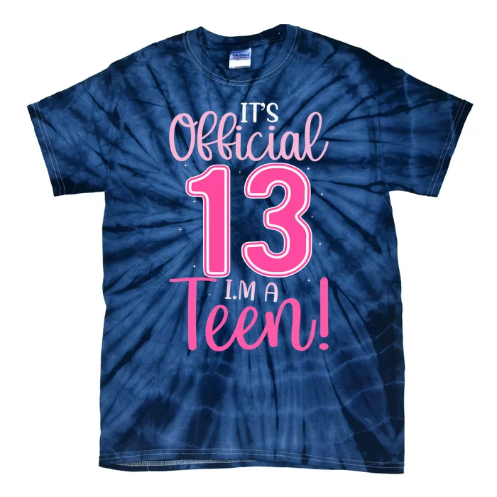 13th Birthday Girl 13 Years Teen Teenager Birthday Tie-Dye T-Shirt