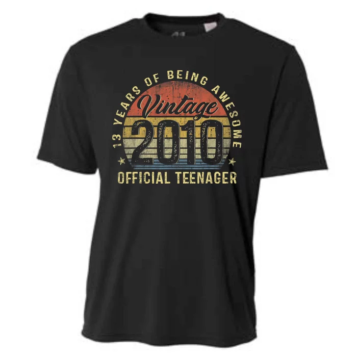 13th Birthday Gifts Vintage 2010 Teenager 13 Years Old Cooling Performance Crew T-Shirt