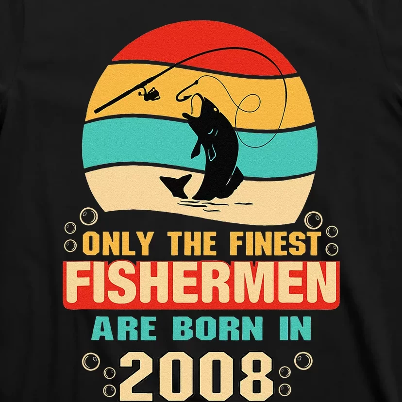 14th Birthday Gifts For 14 Year Old Fishing Fishermen 2008 T-Shirt