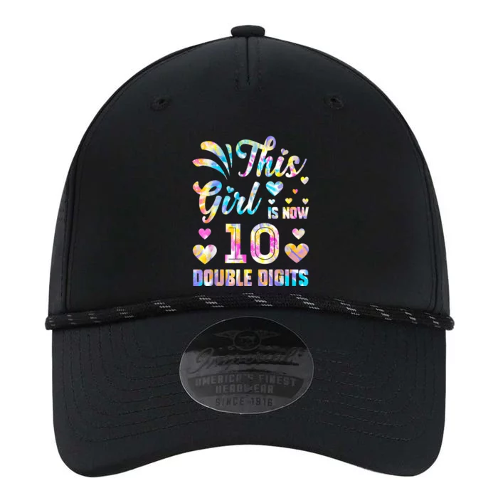 10th Birthday Gift This Girl Is Now 10 Double Digits Tie Dye Performance The Dyno Cap