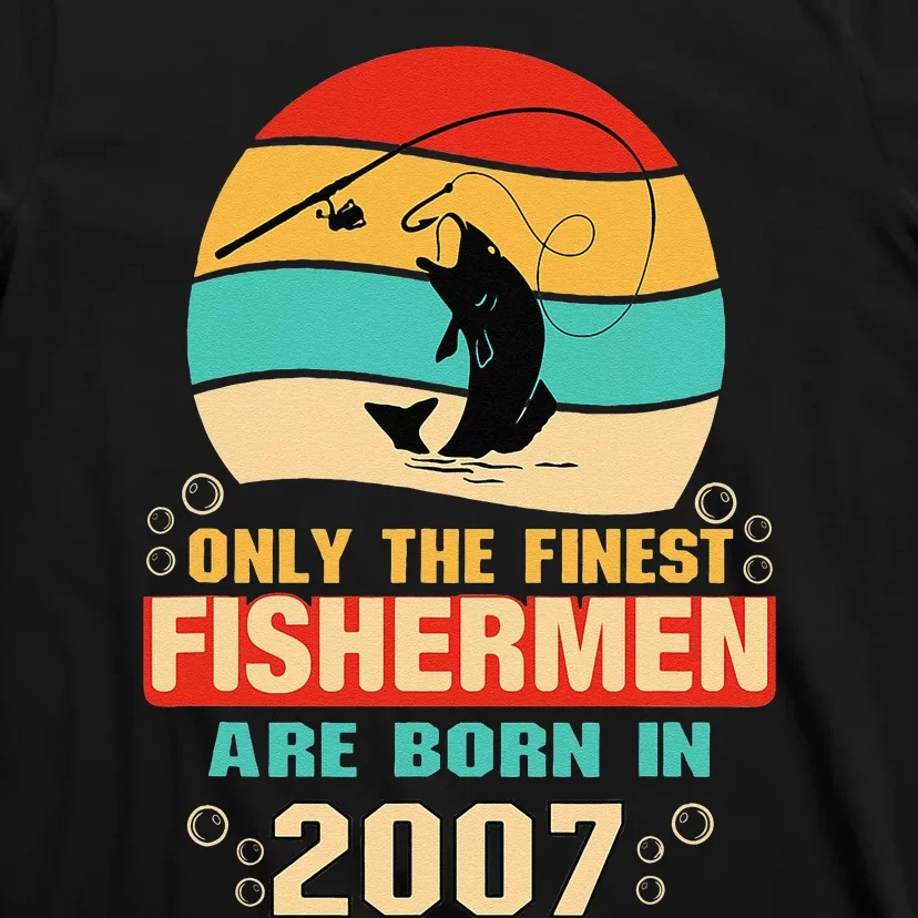 15th Birthday Gifts For 15 Year Old Fishing Fishermen 2007 T-Shirt