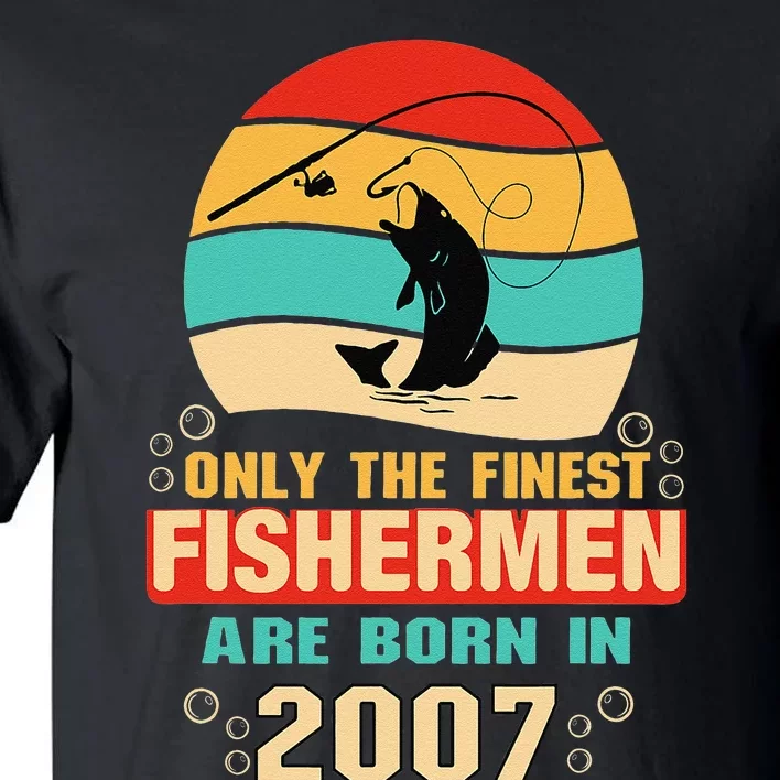 15th Birthday Gifts For 15 Year Old Fishing Fishermen 2007 Tall T-Shirt