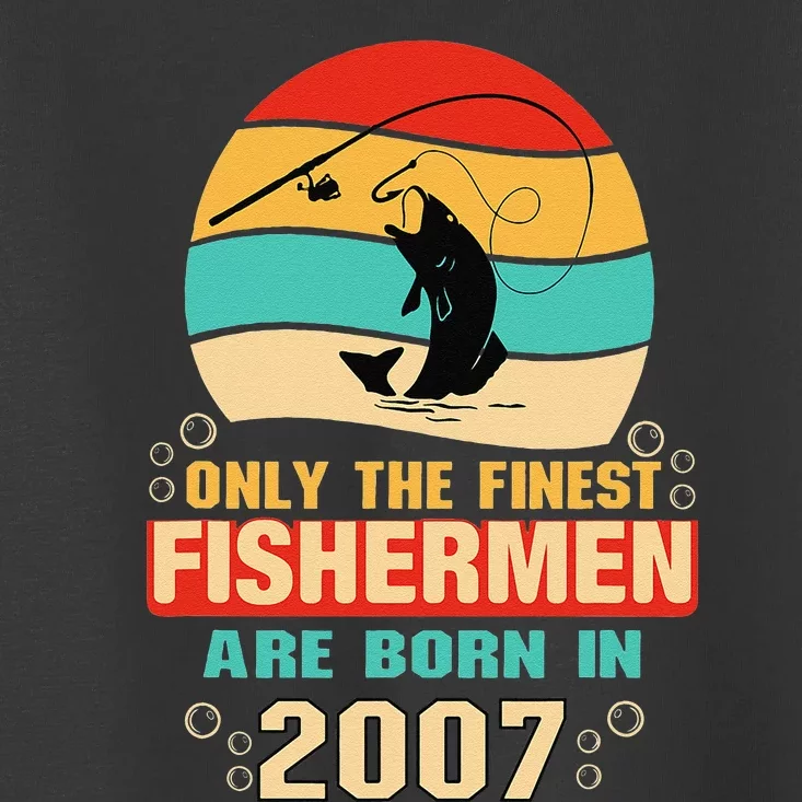 15th Birthday Gifts For 15 Year Old Fishing Fishermen 2007 Toddler T-Shirt