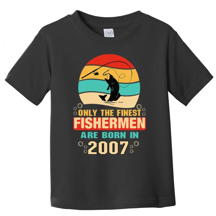 15th Birthday Gifts For 15 Year Old Fishing Fishermen 2007 Toddler T-Shirt