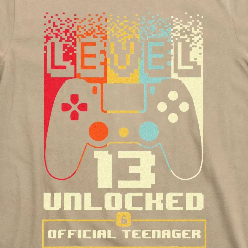 13th Birthday Gift Level 13 Unlocked Nager T-Shirt