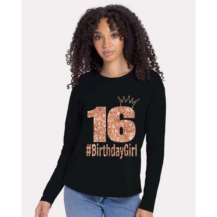 16th Birthday Gift Teen Sweet Sixteen 16 Birthday Womens Cotton Relaxed Long Sleeve T-Shirt