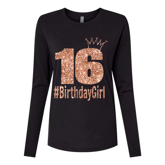 16th Birthday Gift Teen Sweet Sixteen 16 Birthday Womens Cotton Relaxed Long Sleeve T-Shirt